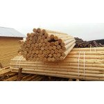 Столбы для сада сосновые оцилиндрованные и пропитанные